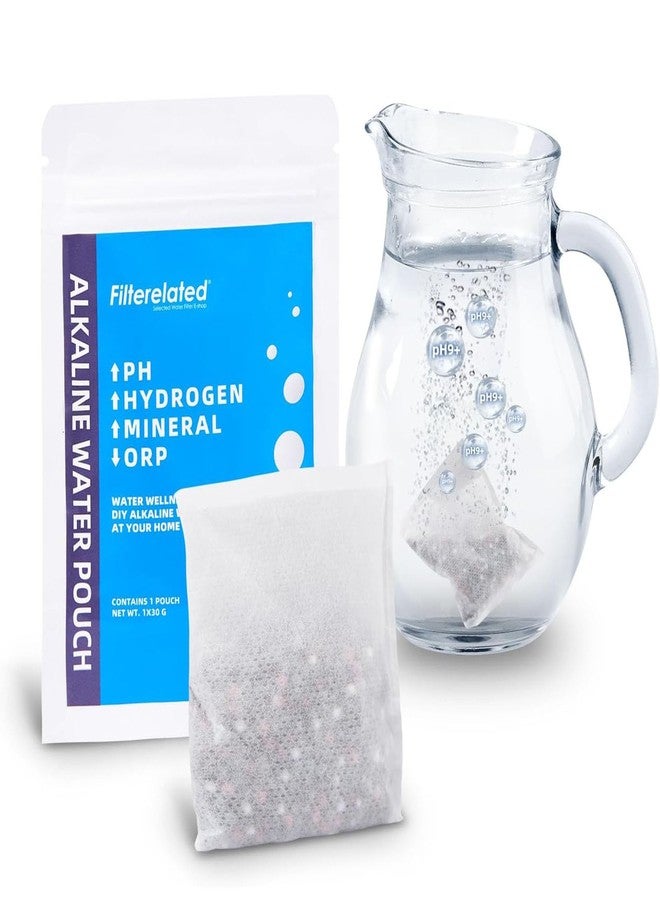 Filterelated Alkaline Water Filter Pouch,100g Portable Alkaline Water Filtration System pH9.5+ for Your Bottle, Pitcher, Jug, Container 420L /111 gallons/1470 Cups(1 Pack) - Image 1